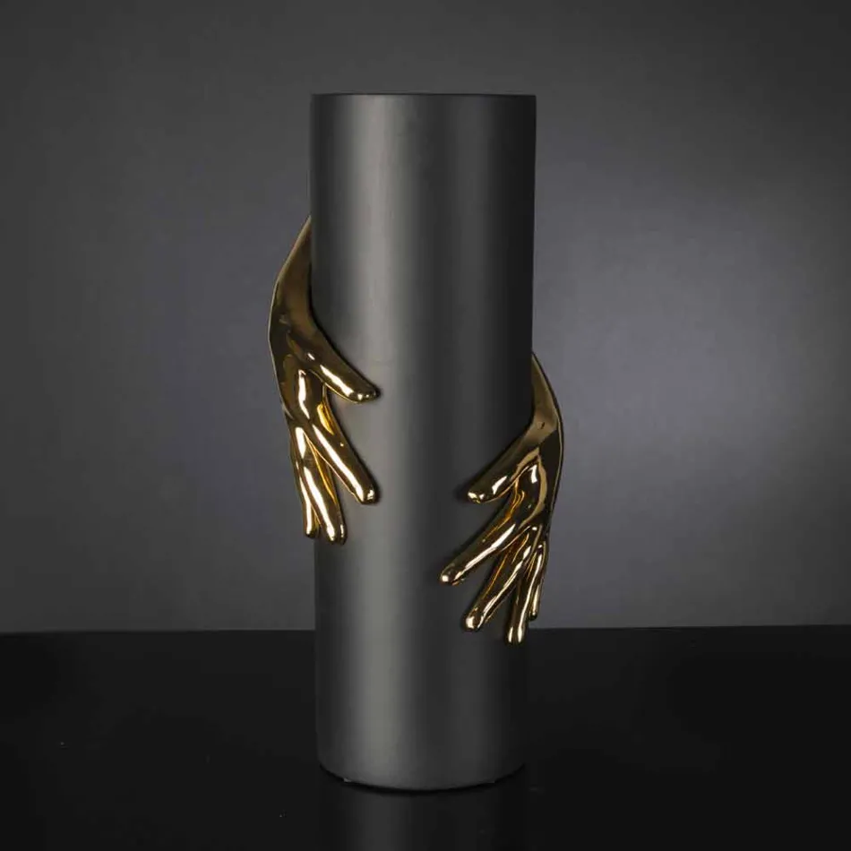 Hoge keramische binnenvaas, handgemaakt in Italië - Monte Viadurini