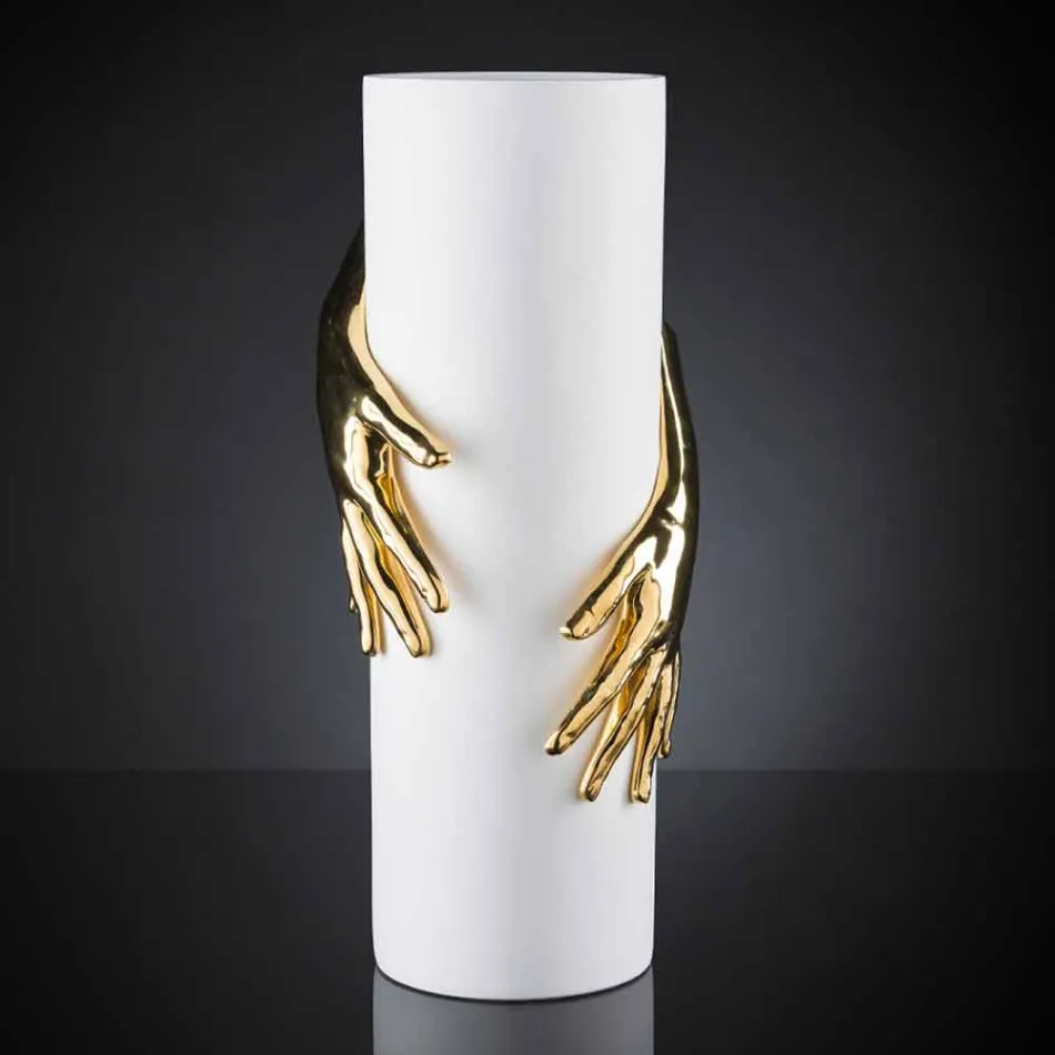 Hoge keramische binnenvaas, handgemaakt in Italië - Monte Viadurini