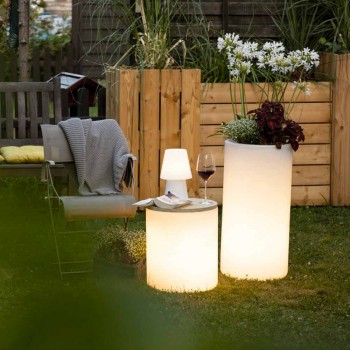 Vaas met tuinverlichting of woonkamer gekleurd modern design - Cilindrostar
