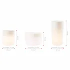 Vaas met zonne-verlichting of led-ontwerp voor binnen of buiten - Cilindrostar Viadurini