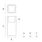 Buitenvaas in gekleurd polyethyleen 2 maten Made in Italy - Barbia Viadurini