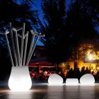 Outdoor lichtgevende design druppelvaas in polyethyleen Made in Italy - Monita Viadurini