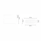 Vaas voor binnen of buiten, plastic plantenbak 3 afmetingen - Pandora by Myyour Viadurini