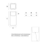 Heldere tuinpot in wit polyethyleen gemaakt in Italië - Crizia Viadurini