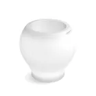 Lichtgevende tuinvaas van wit polyethyleen, gemaakt in Italië - Loto Viadurini