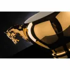 Binnenvaas in wit keramiek of 24-karaats goud, handgemaakt in Italië - Jacky Viadurini