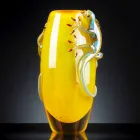 Binnenvaas van gebrandschilderd glas met gekko's handgemaakt in Italië - Geco Viadurini