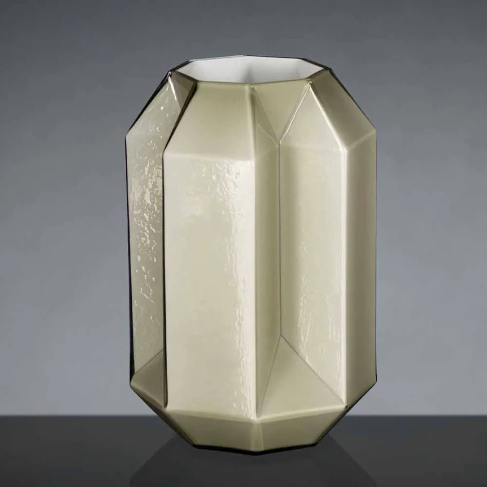 Binnenvaas van gepolijst glas, handgemaakt in Italië - Flock Viadurini