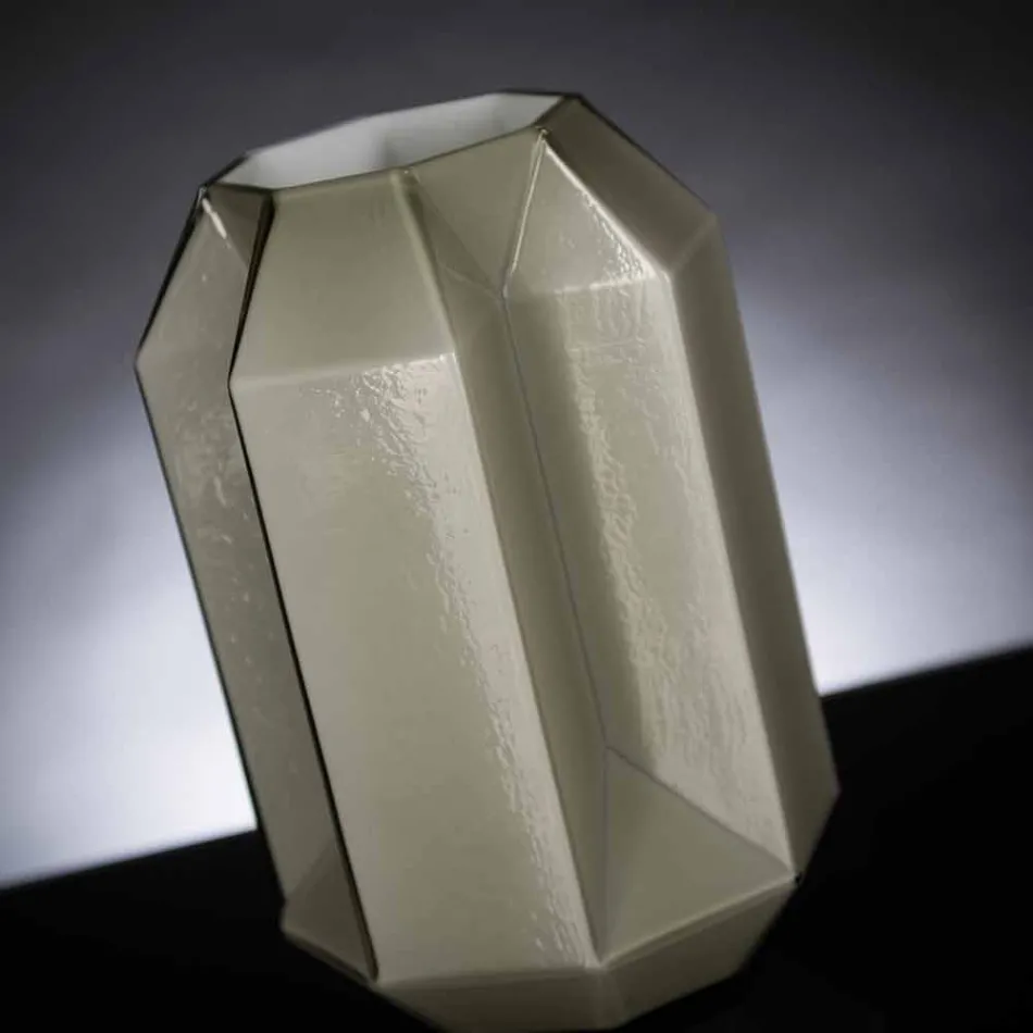 Binnenvaas van gepolijst glas, handgemaakt in Italië - Flock Viadurini