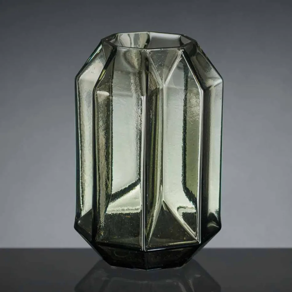 Binnenvaas van gepolijst glas, handgemaakt in Italië - Flock Viadurini