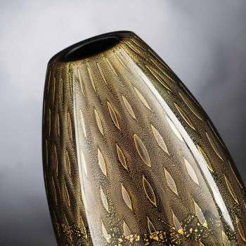 Binnenvaas in gekleurd Murano geblazen glas gemaakt in Italië - Asper