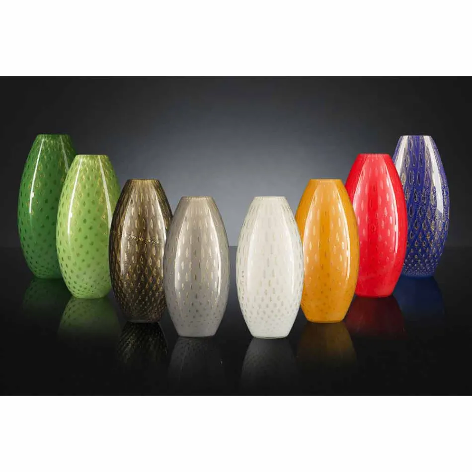 Binnenvaas in gekleurd Murano geblazen glas gemaakt in Italië - Asper Viadurini