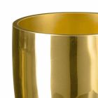 Binnenvaas in geblazen glas met gouden afwerking, handgemaakt in Italië - Taka Viadurini