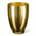 Binnenvaas in geblazen glas met gouden afwerking, handgemaakt in Italië - Taka