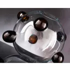 Ronde binnenvaas in geblazen muranoglas gemaakt in Italië - Astore Viadurini