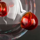 Ronde binnenvaas in geblazen muranoglas gemaakt in Italië - Astore Viadurini