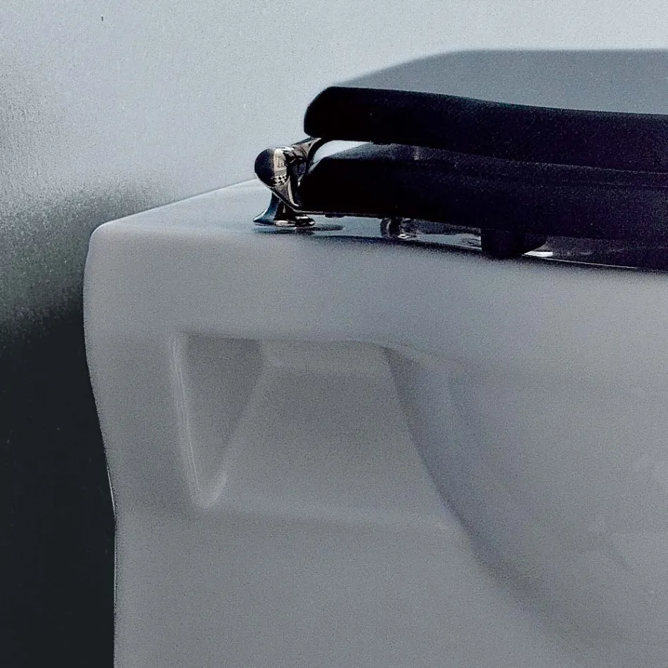 Vloervaas Klassiek design Terug naar muur in Made in Italy keramiek - Marwa Viadurini