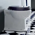 Vloervaas Klassiek design Terug naar muur in Made in Italy keramiek - Marwa Viadurini