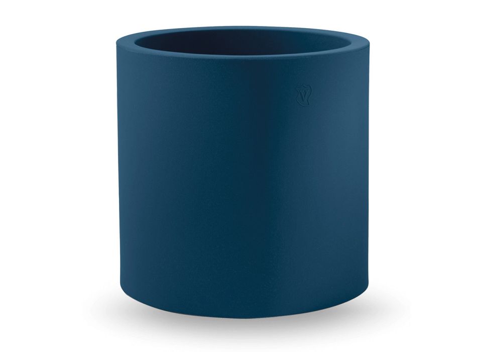 Cilindrische vorm decoratieve vaas in polyethyleen Made in Italy - Tonello Viadurini