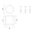 Cilindrische vorm decoratieve vaas in polyethyleen Made in Italy - Tonello Viadurini