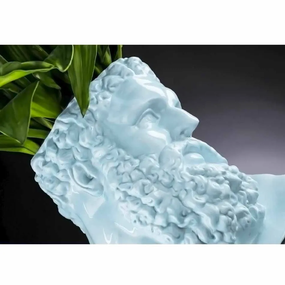 Handgemaakte gekleurde keramische decoratieve vaas gemaakt in Italië - Maciste Viadurini