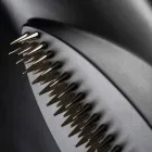 Decoratieve vaas in mat zwart keramiek handgemaakt in Italië - Medina Viadurini