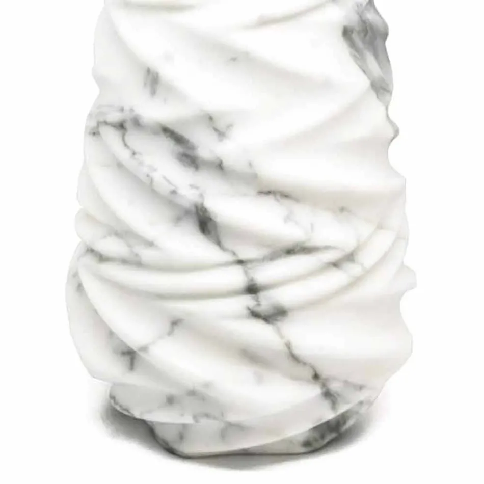 Arabesque marmeren design decoratieve vaas gemaakt in Italië - Brock Viadurini