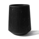 Decoratieve vaas in wit Carrara-marmer of Portoro-ontwerp met strepen - Cairo Viadurini