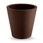 Ronde gekleurde polyethyleen decoratieve vaas gemaakt in Italië - Mengo Viadurini