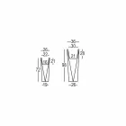 Vierkante designvaas van polyethyleen gemaakt in Italië - Bonina Viadurini