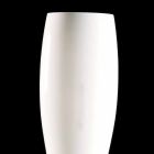 Decoratieve vaas in wit en transparant glas, handgemaakt in Italië - Crezia Viadurini