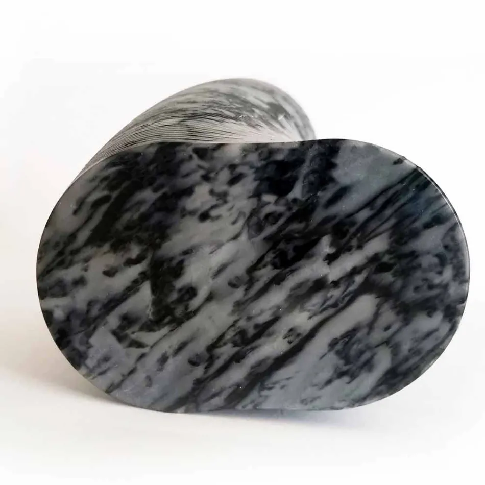 Moderne decoratieve vaas in Bardiglio Fiorito-marmer Gemaakt in Italië - Dido Viadurini