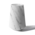 Vaas van wit Carrara-marmer of zwart Portoro-gestreept ontwerp - Cairo