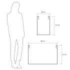 Tuinverdelerpot in gekleurd polyethyleen Made in Italy - Maddison Viadurini