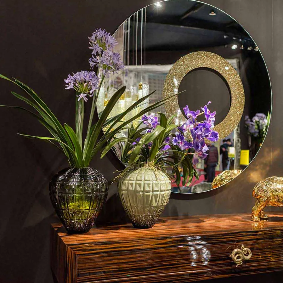 Elegante glazen binnenvaas gemaakt in Italië - Clarabella Viadurini