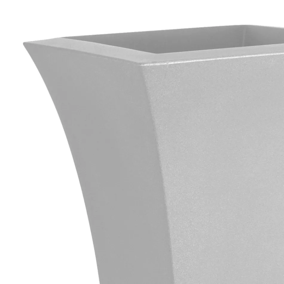 Tuinbloempot in gekleurd polyethyleen Made in Italy - Tremont Viadurini