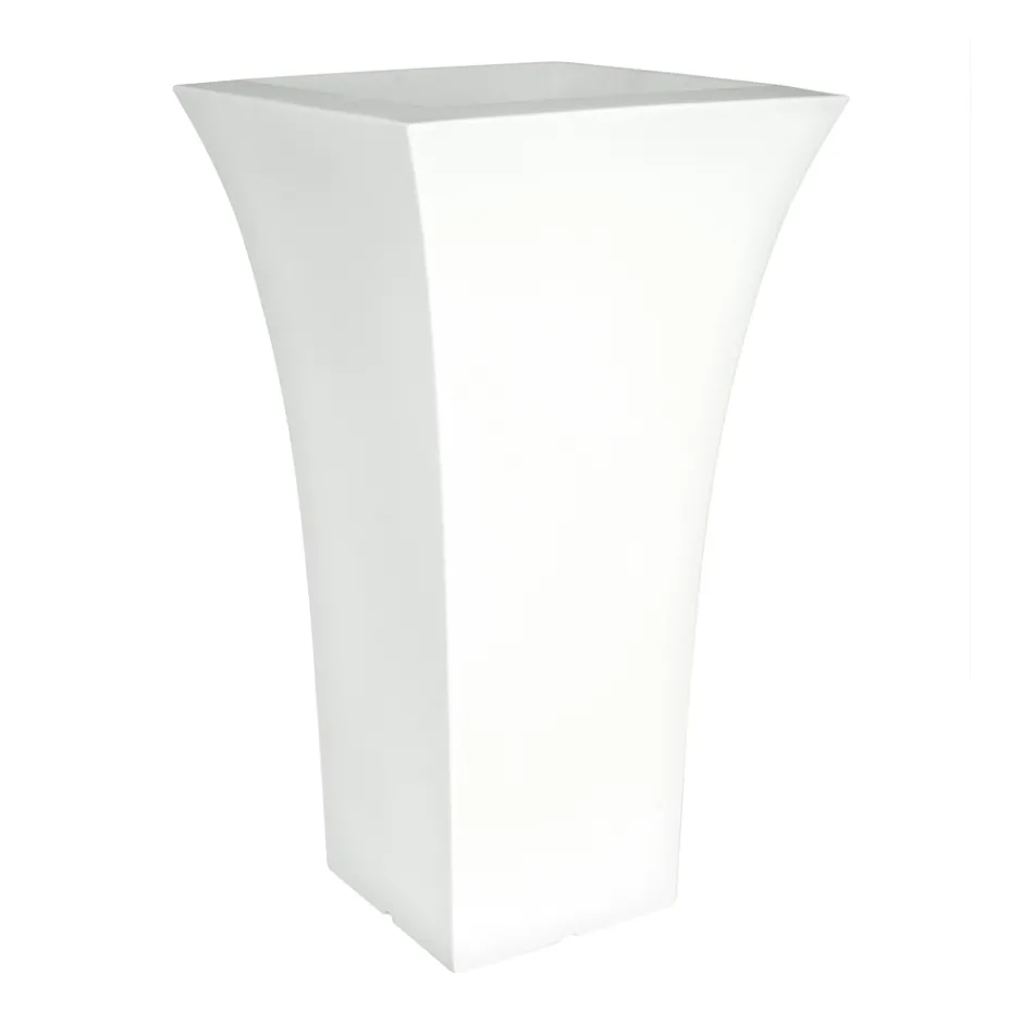 Tuinbloempot in gekleurd polyethyleen Made in Italy - Tremont Viadurini