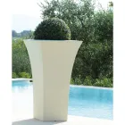 Tuinbloempot in gekleurd polyethyleen Made in Italy - Tremont Viadurini