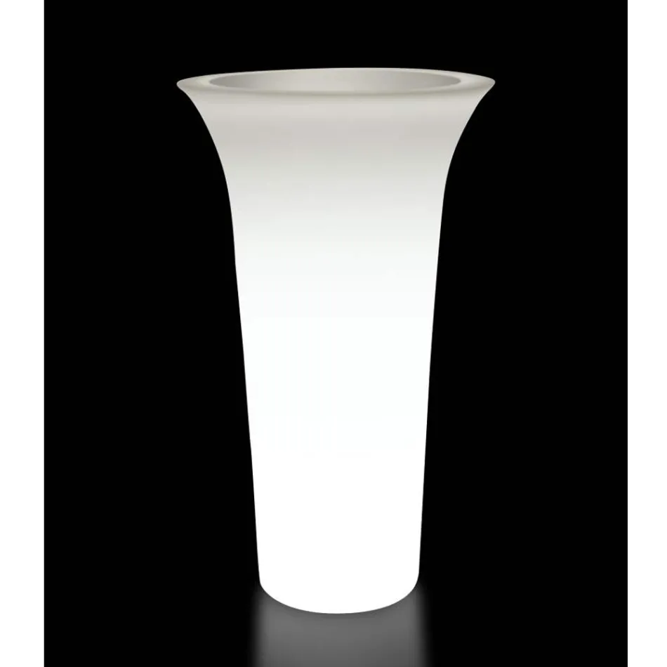 Ronde tuinplanter in polyethyleen Made in Italy - Tremont Viadurini