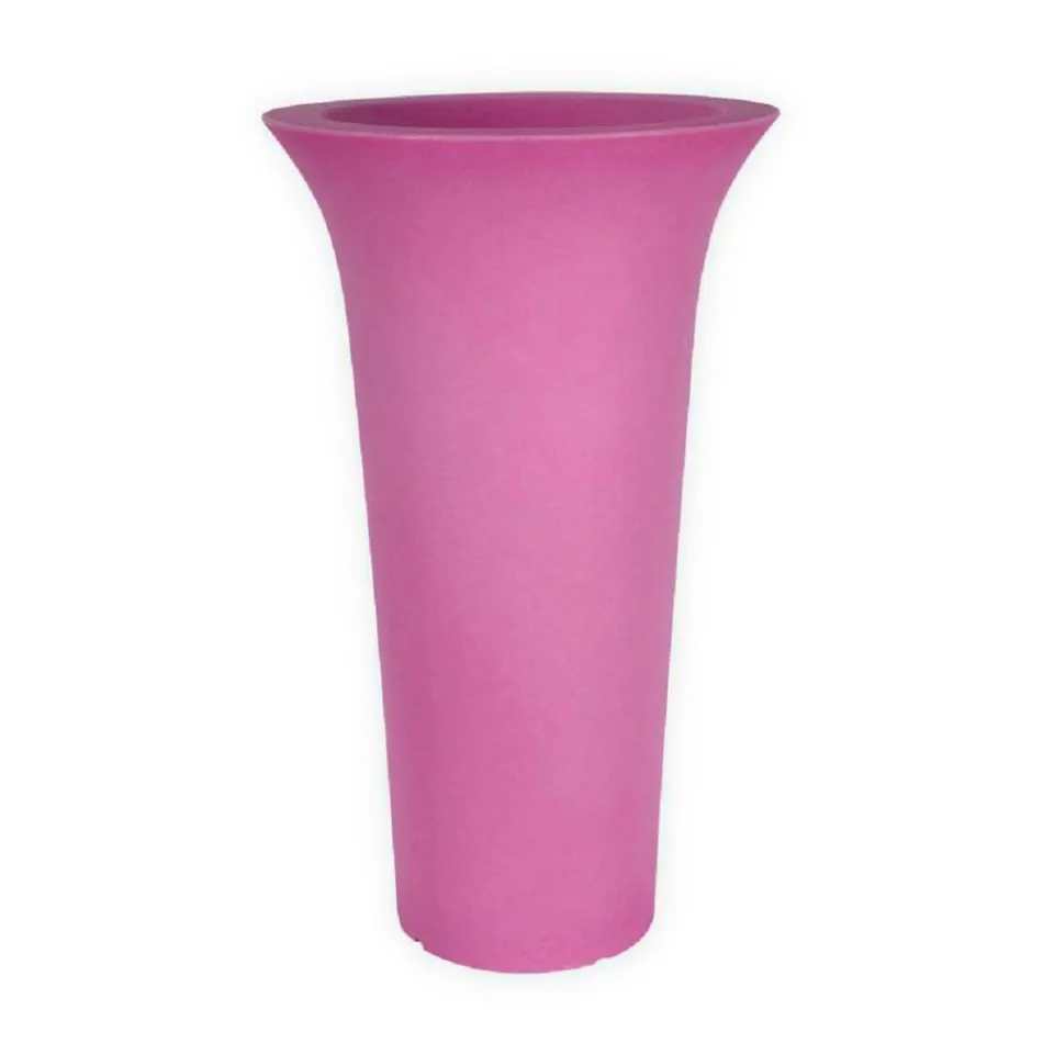 Ronde tuinplanter in polyethyleen Made in Italy - Tremont Viadurini