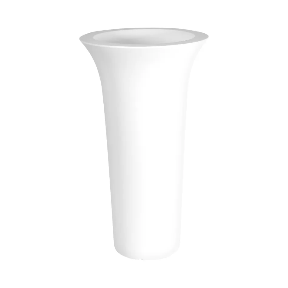 Ronde tuinplanter in polyethyleen Made in Italy - Tremont Viadurini