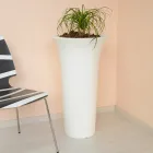 Ronde tuinplanter in polyethyleen Made in Italy - Tremont Viadurini
