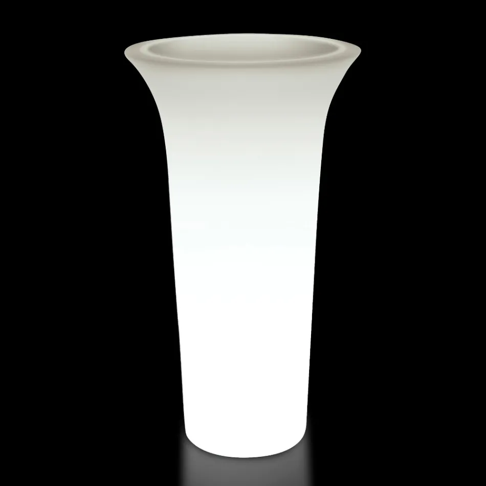 Ronde tuinplanter in polyethyleen Made in Italy - Tremont Viadurini