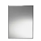 Vrijstaande geometrische spiegelvaas en structuur in hout en staal - Ghenna Viadurini