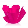 Vaas fuchsia indoor / outdoor design gedrapeerd Pina, made in Italy