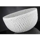 Handgemaakte keramische vaas met geweven inslag Made in Italy - Napoleon Viadurini