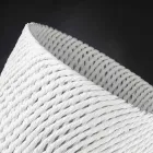 Handgemaakte keramische vaas met geweven inslag Made in Italy - Napoleon Viadurini