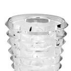 Kristallen vaas origineel ontwerp met luxe ringen Made in Italy - Mexto Viadurini