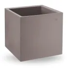 Vaas in gekleurde polyethyleen kubusvorm Made in Italy - Tonello Viadurini