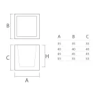Vaas in gekleurde polyethyleen kubusvorm Made in Italy - Tonello Viadurini